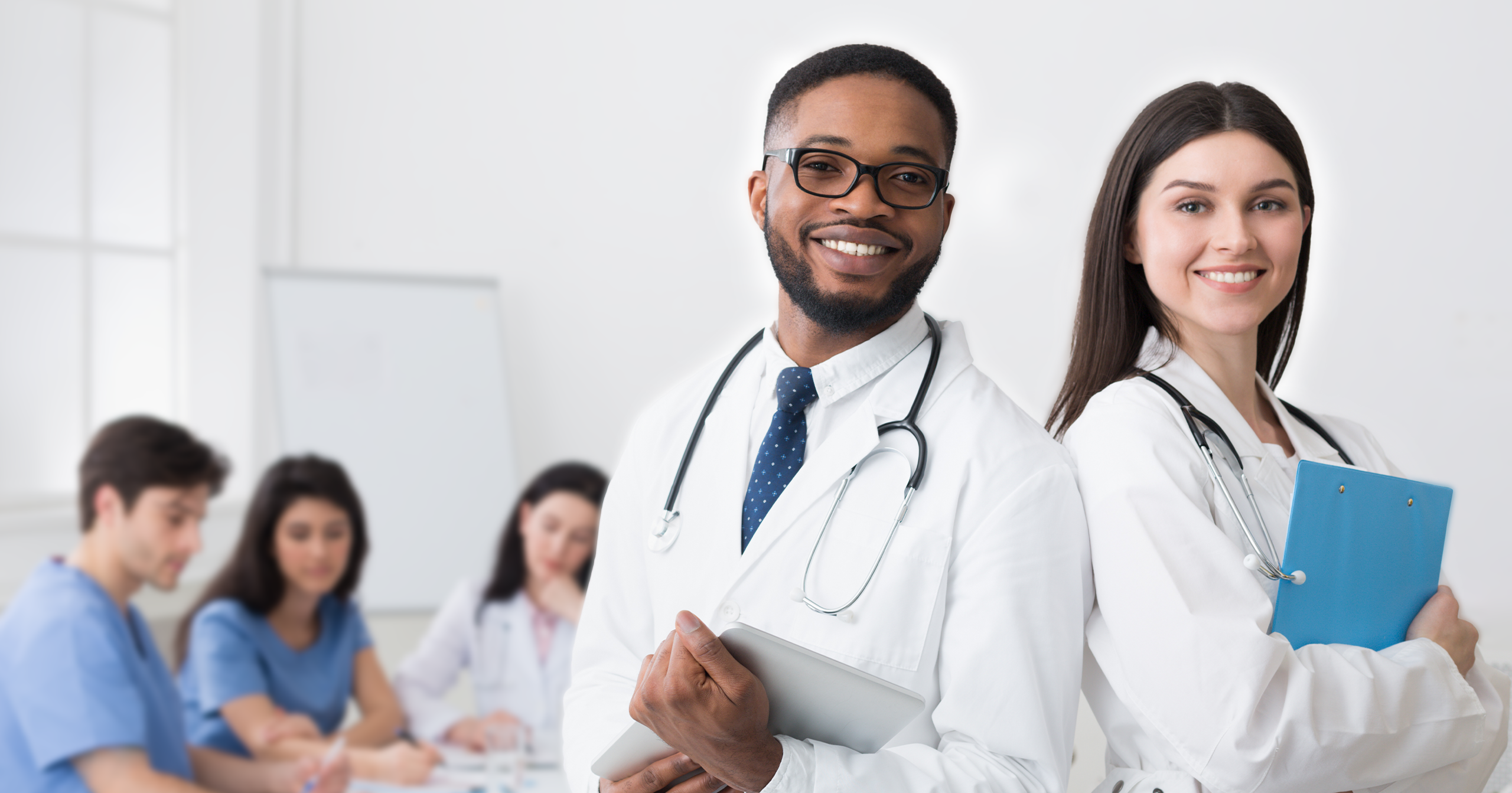 Equipe multidisciplinar em ambiente hospitalar